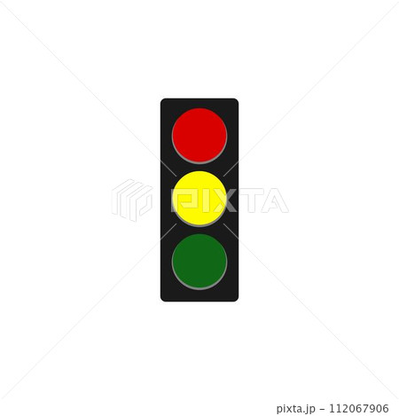 Signal traffic light on road 112067906