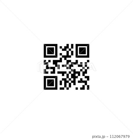 Vector QR code Vector QR code 112067979