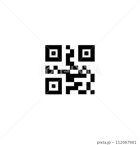 Vector QR code Vector QR code 112067981