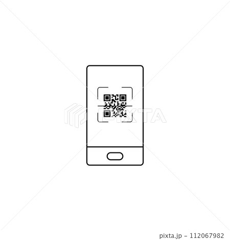 Vector QR code 112067982