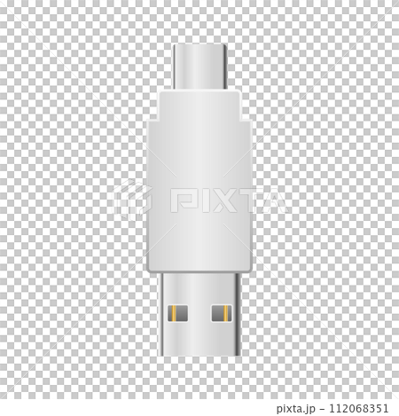簡單圖解_白色轉換適配器_USB Type-C to USB Type-A 2.0 簡單圖解_白色轉換適配器_USB Type-C to USB Type-A 2.0 112068351