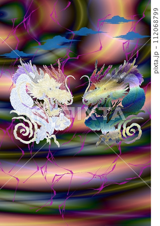 漂う龍 落雷 漂う龍 落雷 112068799
