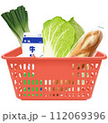 買い物かごのイラスト 112069396