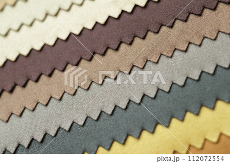 fabric color samples texture background 112072554