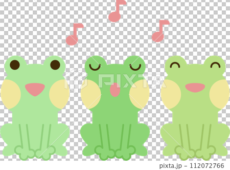 Frogs singing in chorus 112072766