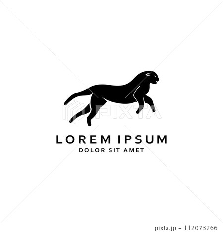 Cheetah animal logo with design concept vector illustration template. 112073266