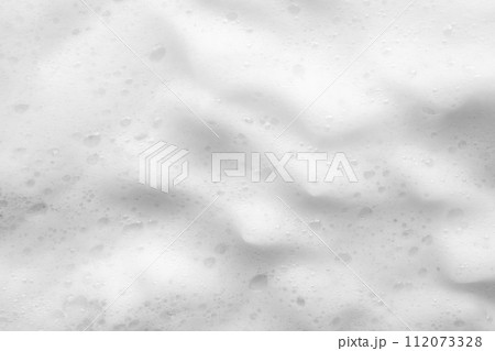 Abstract white soap foam bubbles texture background 112073328