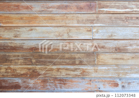 Old wooden plank wall texture background 112073348