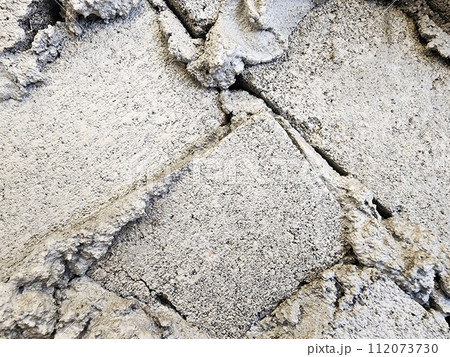 texture of the old asphalt road 112073730