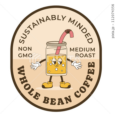 Sustainably minded medium roast whole bean coffee 112074356