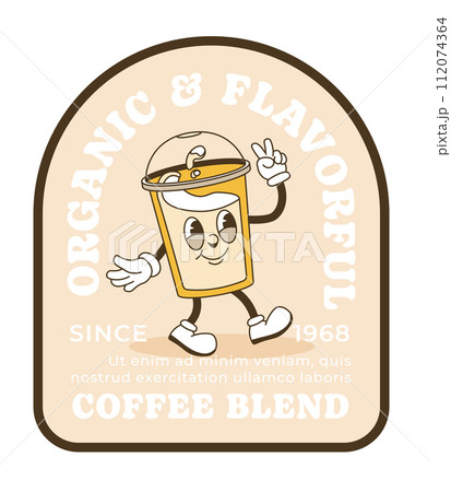 Organic and flavorful coffee blend, product label 112074364