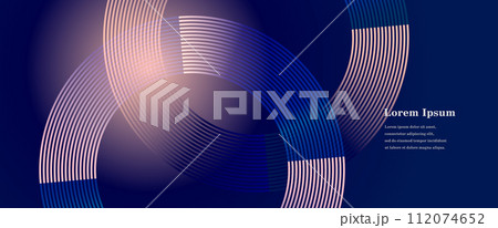 幾何学 抽象 ストライプ ライン サークル 背景 112074652