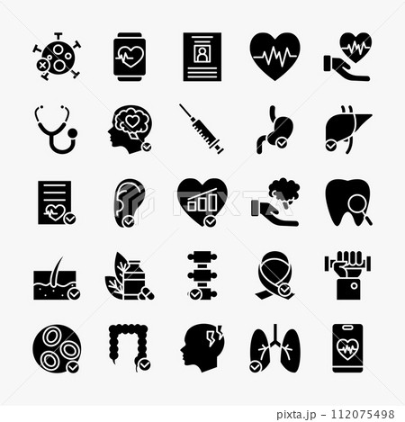 Medical icons set. Health care icons...のイラスト素材 [112075498] - PIXTA