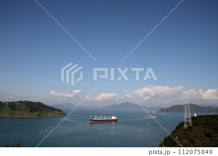 来島海峡大橋から見た来島海峡 来島海峡大橋から見た来島海峡 112075849