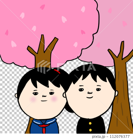 卒業式の記念撮影 卒業式の記念撮影 112076377