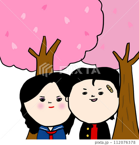 卒業式の記念撮影 112076378