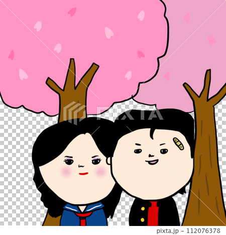 卒業式の記念撮影 112076378