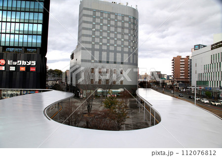 JR熊本駅白川口　駅前の景観 112076812
