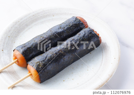 もちもちの食感の磯辺焼き団子（のりだんご） 112076976