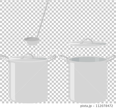 Sundo-nabe with the lid closed and Sundo-nabe with the lid open Sundo-nabe with the lid closed and Sundo-nabe with the lid open 112078472