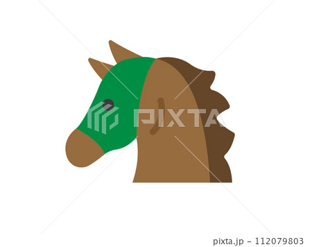 競馬のアイコンのイラスト 112079803