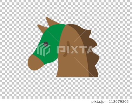 競馬のアイコンのイラスト 112079803