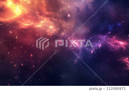 Colorful Space Filled With Stars and Dust 112080971