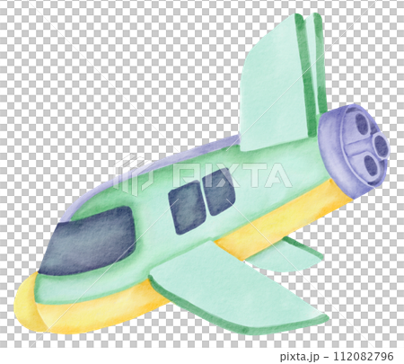 Airplane watercolor cartoon cute Airplane watercolor cartoon cute 112082796