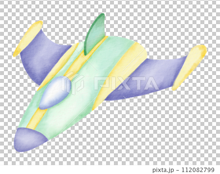 Airplane watercolor cartoon cute 112082799