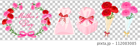 Mothers day illustration set 112083085