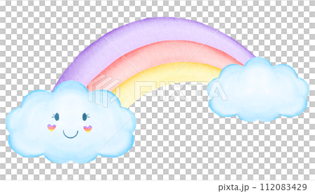 Fairy tale watercolor cartoon cute 112083429