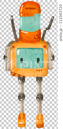 Cute Robot hand paint watercolor Cute Robot hand paint watercolor 112083720