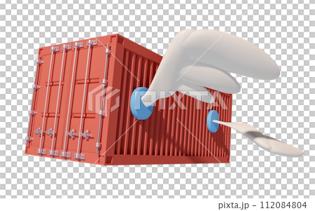 shipping container fly with wing isolated. express delivery route, worldwide shipping concept, 3d illustration render shipping container fly with wing isolated. express delivery route, worldwide shipping concept, 3d illustration render 112084804