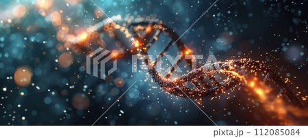 an image of dna strands 112085084