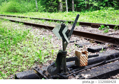 Old Railway In Forest 112088428