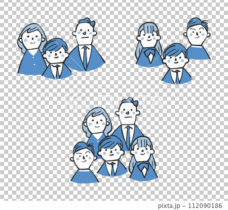學生和老師穿著制服套裝插畫素材 112090186