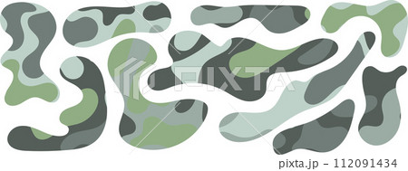 Freeform blob shapes. Abstracts amoeba shapes, freeform organic elements. 112091434