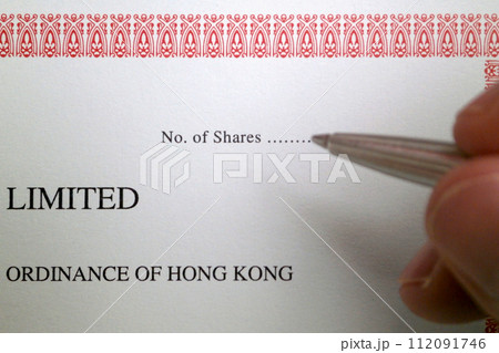 Filling a the number of shares of a limited company Filling a the number of shares of a limited company 112091746