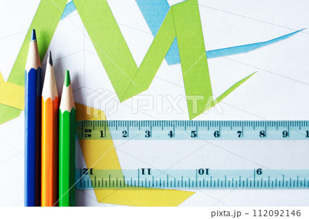 Diagram And Pencils 112092146