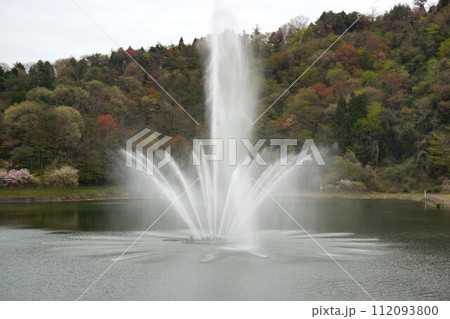 十王湖の噴水 十王湖の噴水 112093800