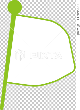 Simple flag frame illustration 112095657