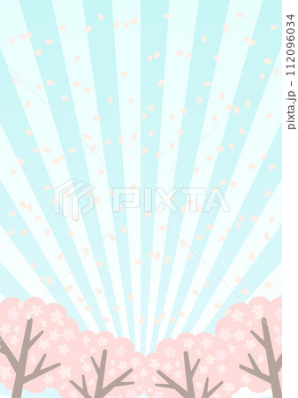 桜の花びらが舞う背景イラスト 桜の花びらが舞う背景イラスト 112096034