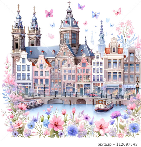 Amsterdam city in spring Amsterdam city in spring 112097345