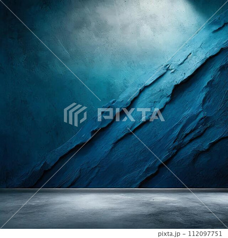 Abstract grunge dark and blue background, wall 112097751