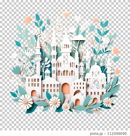 Istanbul  city Paper cut art 112098090