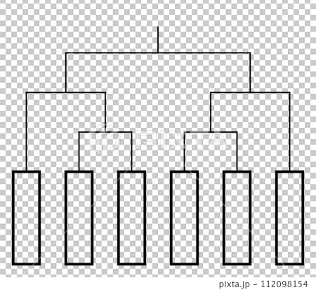 トーナメント表（6チーム用）のイラスト素材 [112098154] - PIXTA