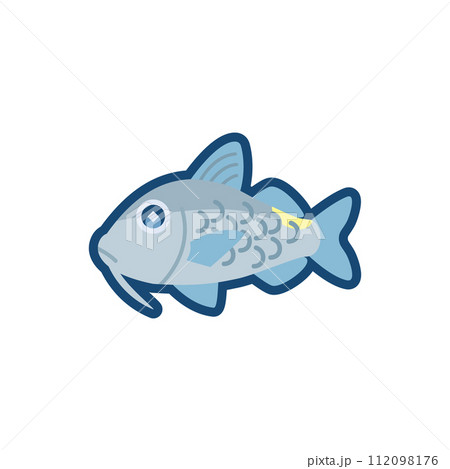 かわいいマルクチヒメジのイラスト 112098176