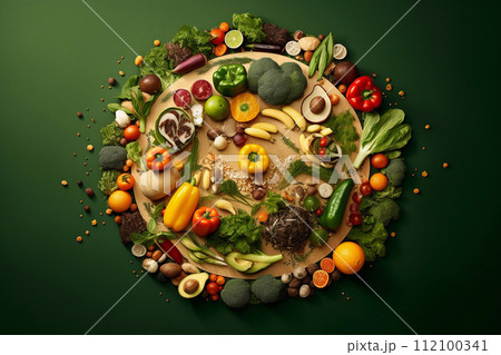 World vegetarian day.Vegetarian food. World vegetarian day.Vegetarian food. 112100341
