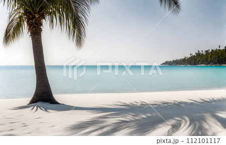 Tranquil Azure Ocean Beach Scene 112101117