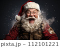 AI-generated content. Happy Santa character for Christmas. Generated with AI 112101221